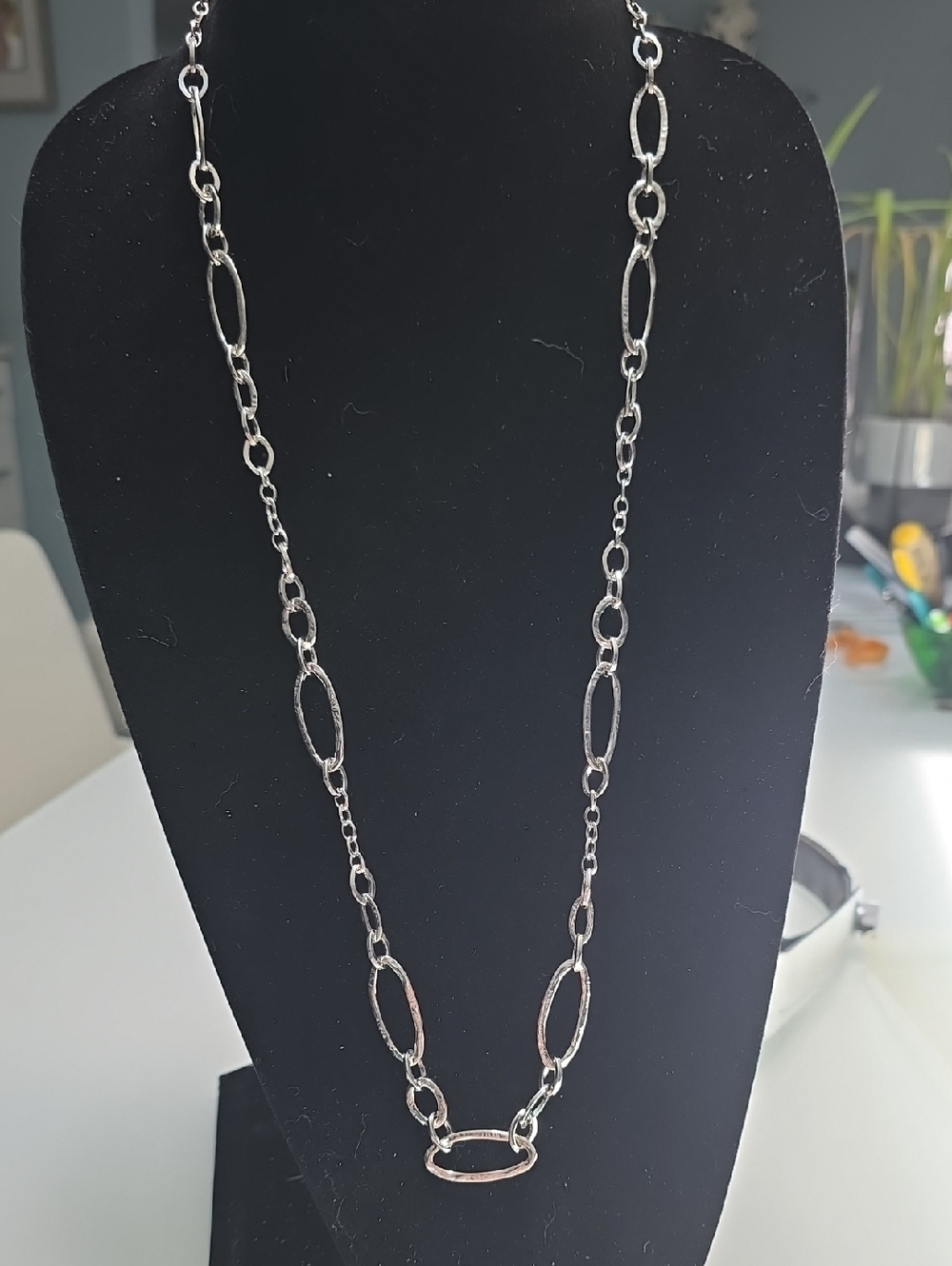 Silver Link Chain Necklace - Women Jewelry
